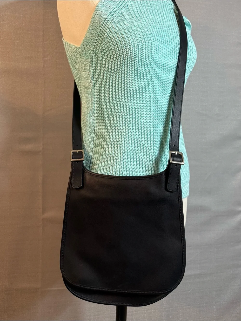 Coach Black Leather Crossbody Bag